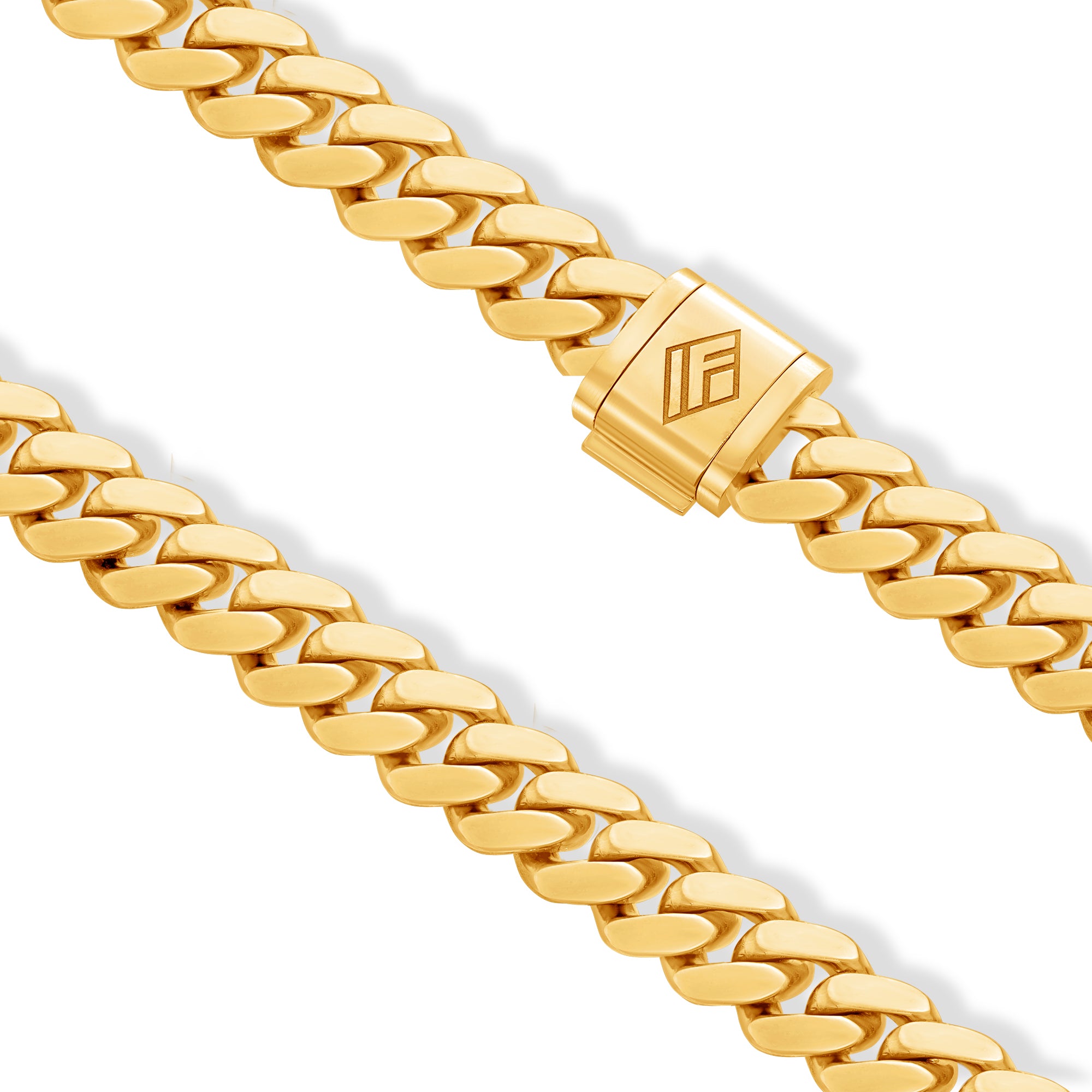 Gold Cuban Link Chain (13mm)