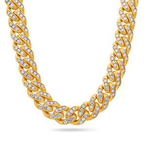 Diamond Cuban Link Chain (11mm 1 Row Oversized)