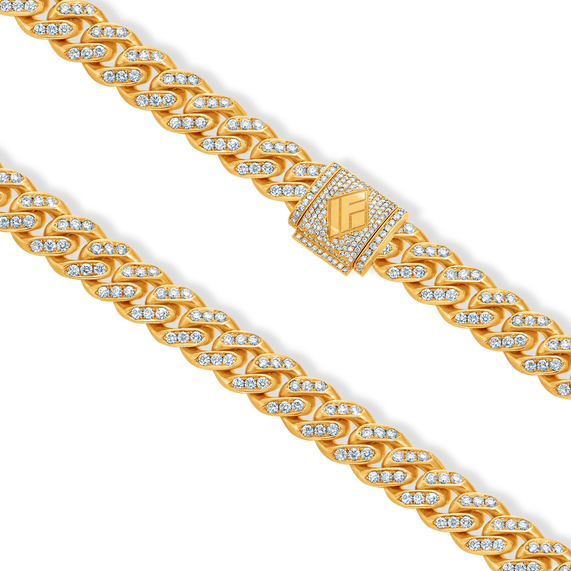 Diamond Cuban Link Chain (11mm 1 Row Oversized)