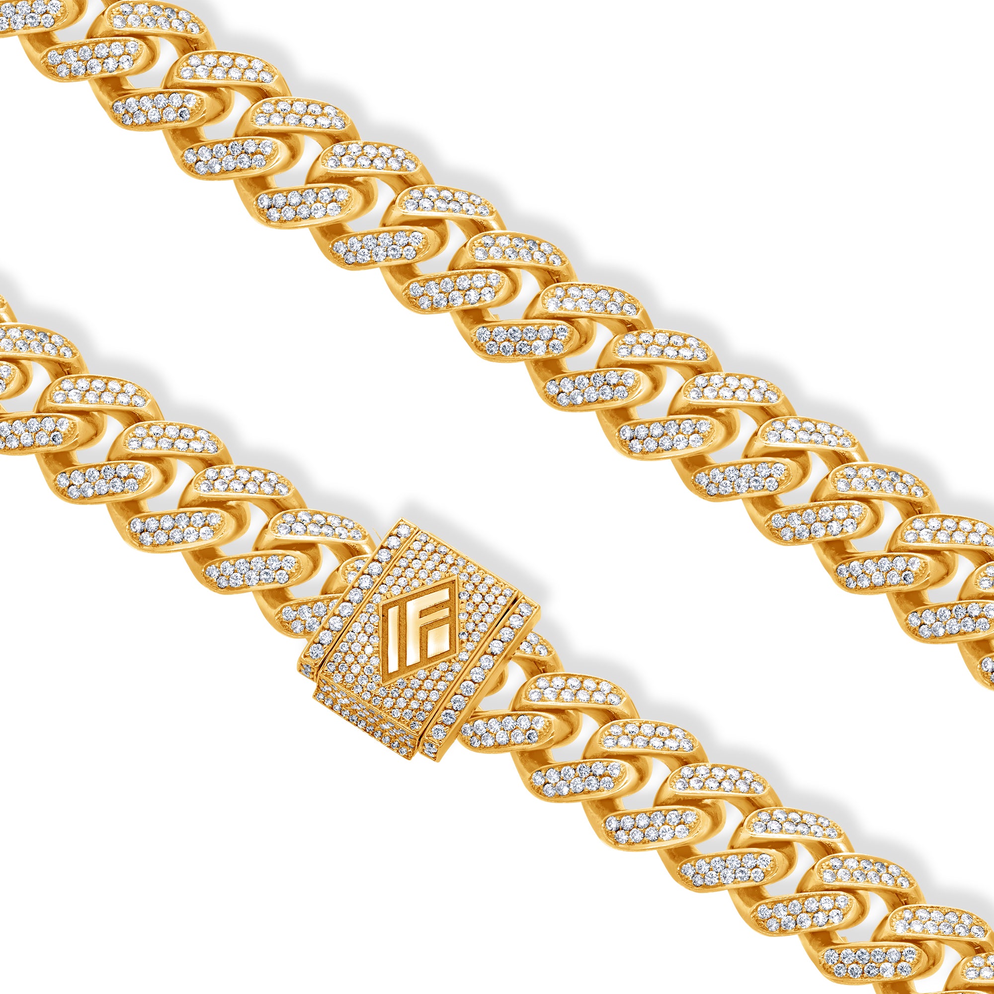 Diamond Cuban Link Chain (13mm)