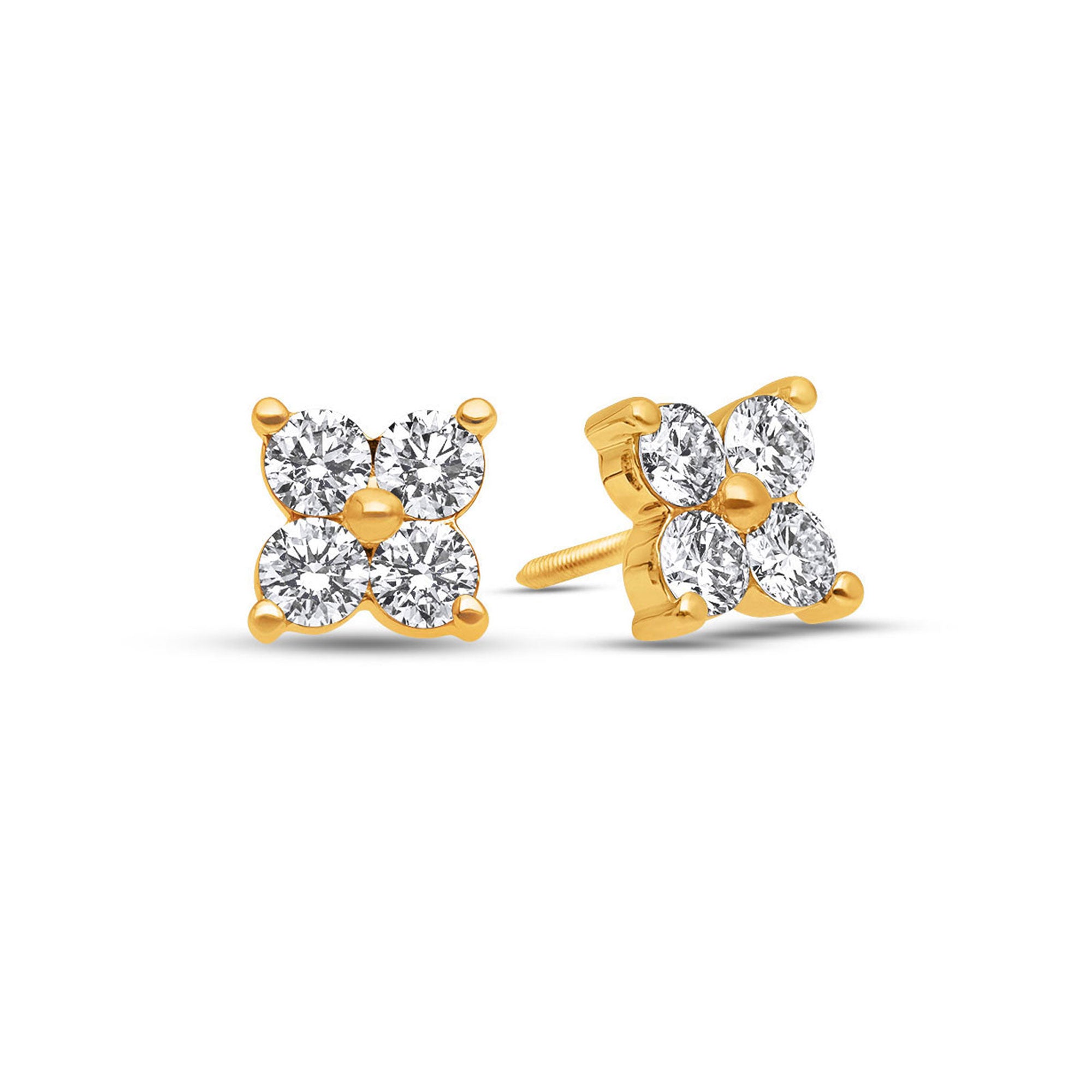 Fortuna Diamond Cluster Earrings