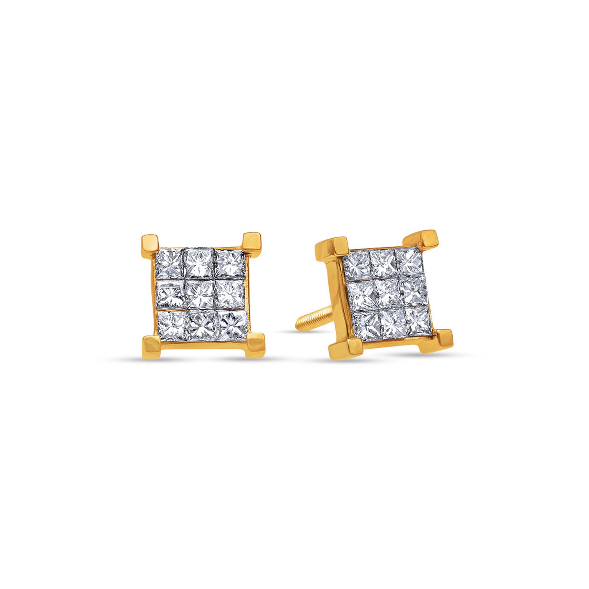 Micro Davin Diamond Cluster Earrings