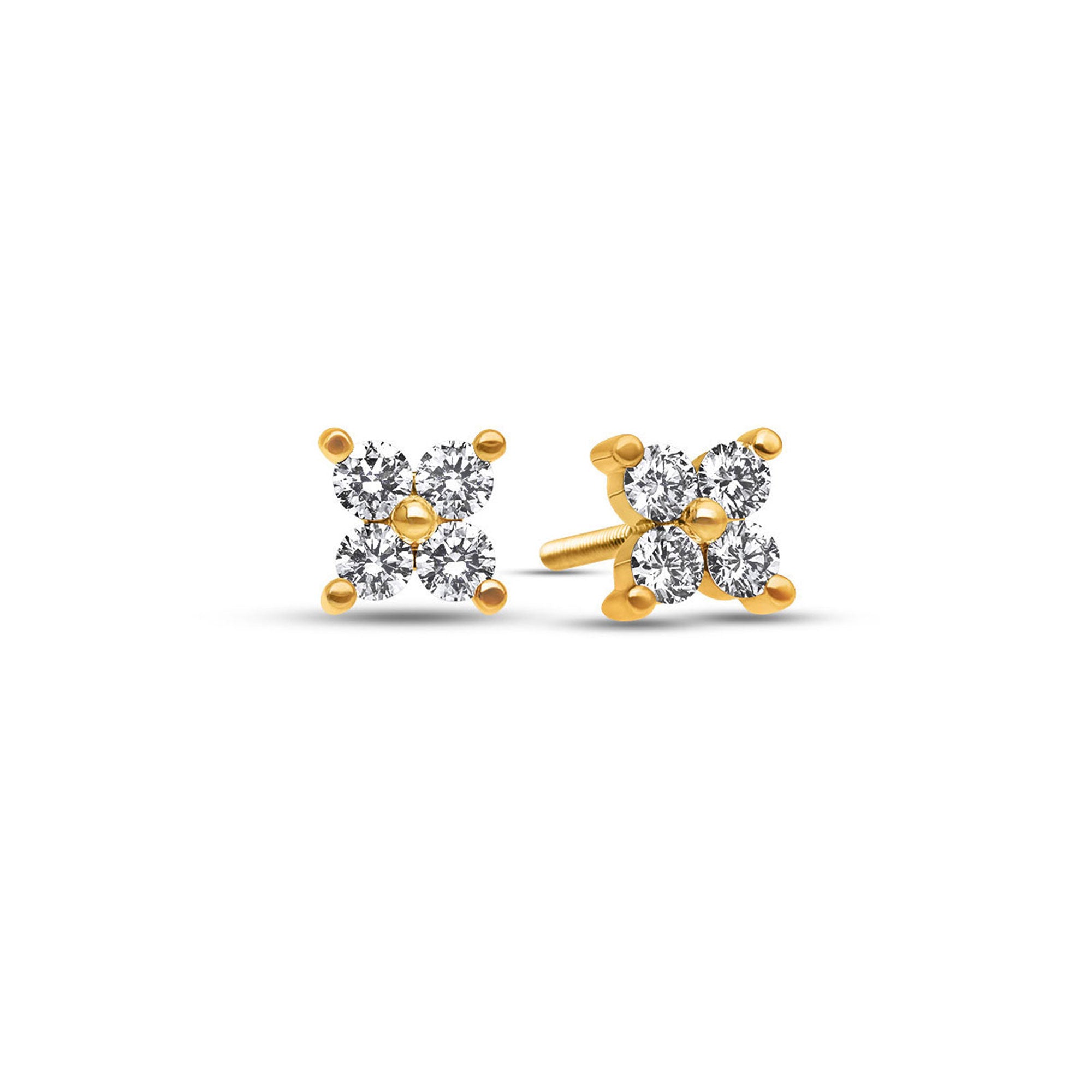 Micro Fortuna Diamond Cluster Earrings
