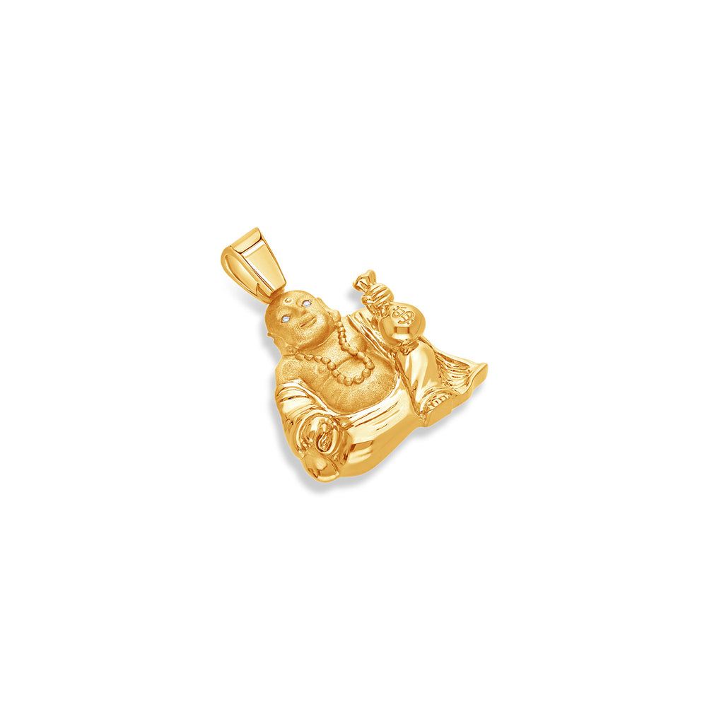 Micro Lucky Buddha Piece (Diamond Eyes)