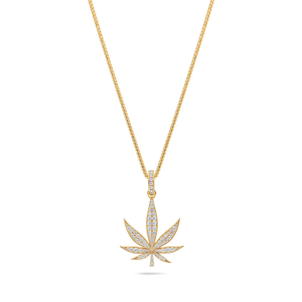 Micro Cannabis Leaf Piece (Fully Iced)