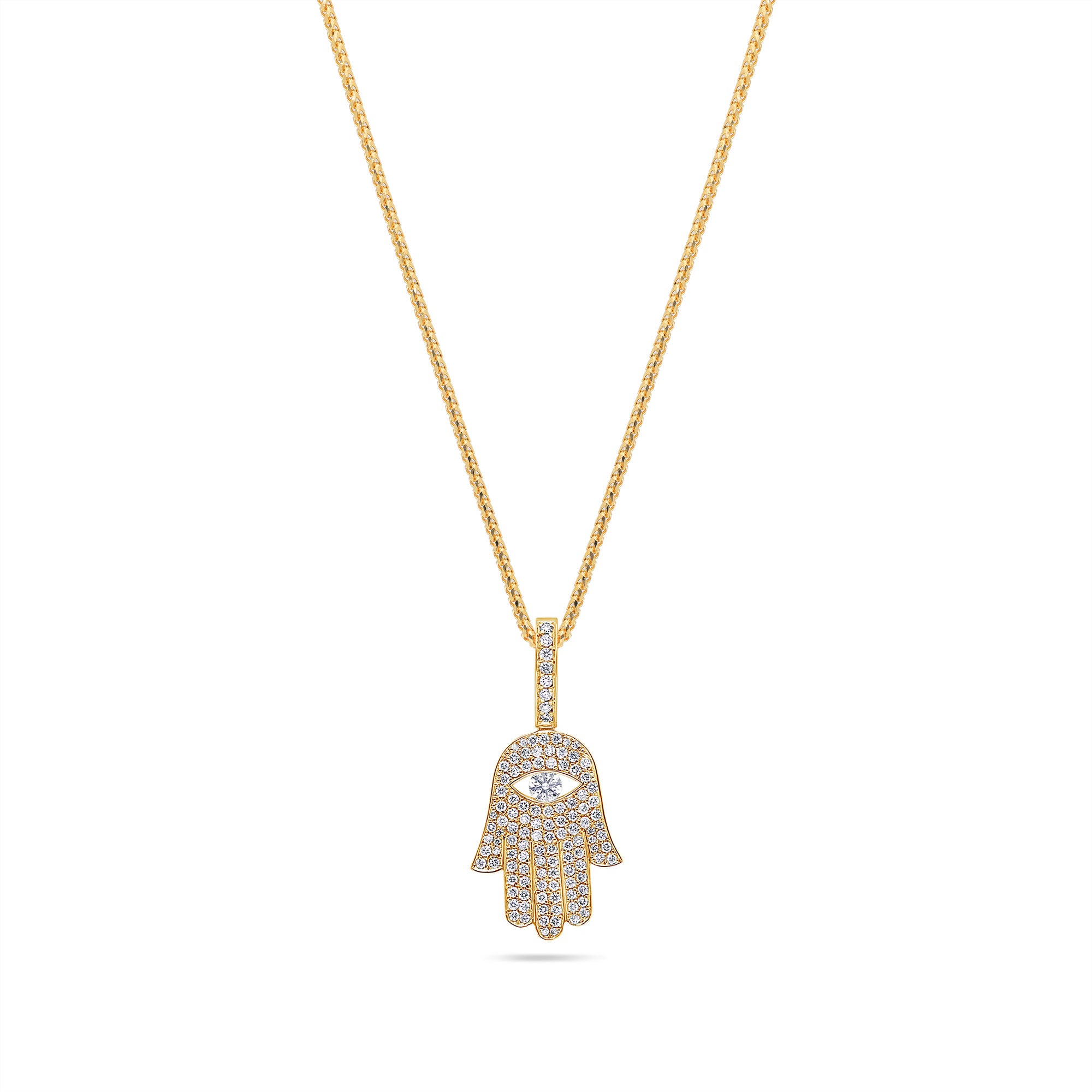 Micro Hamsa Piece (Blessings, Fully Iced)