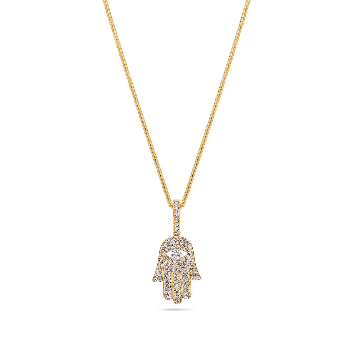 Micro Hamsa Piece (Blessings, Fully Iced)