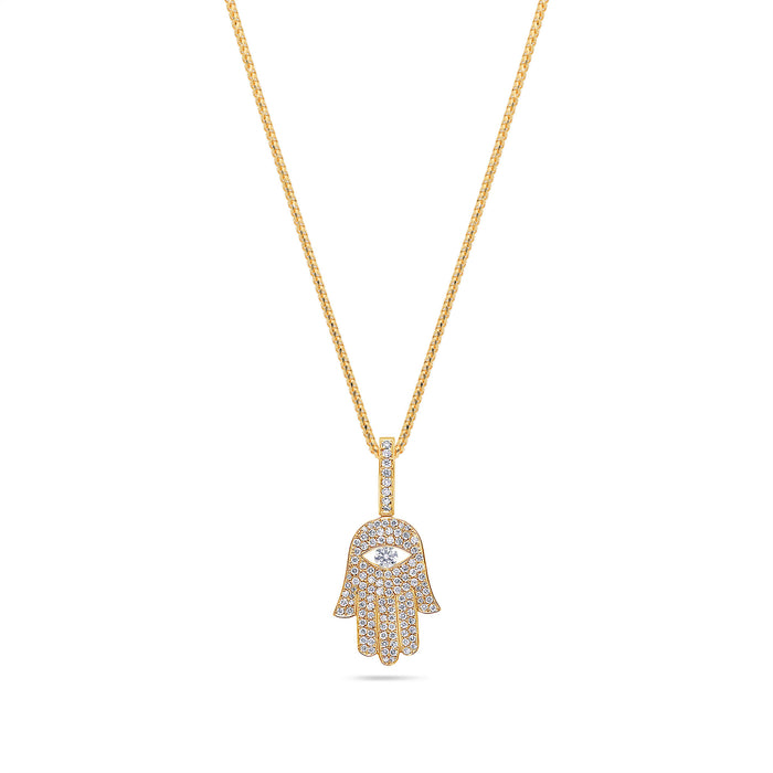 Micro Hamsa Piece (Blessings, Fully Iced)