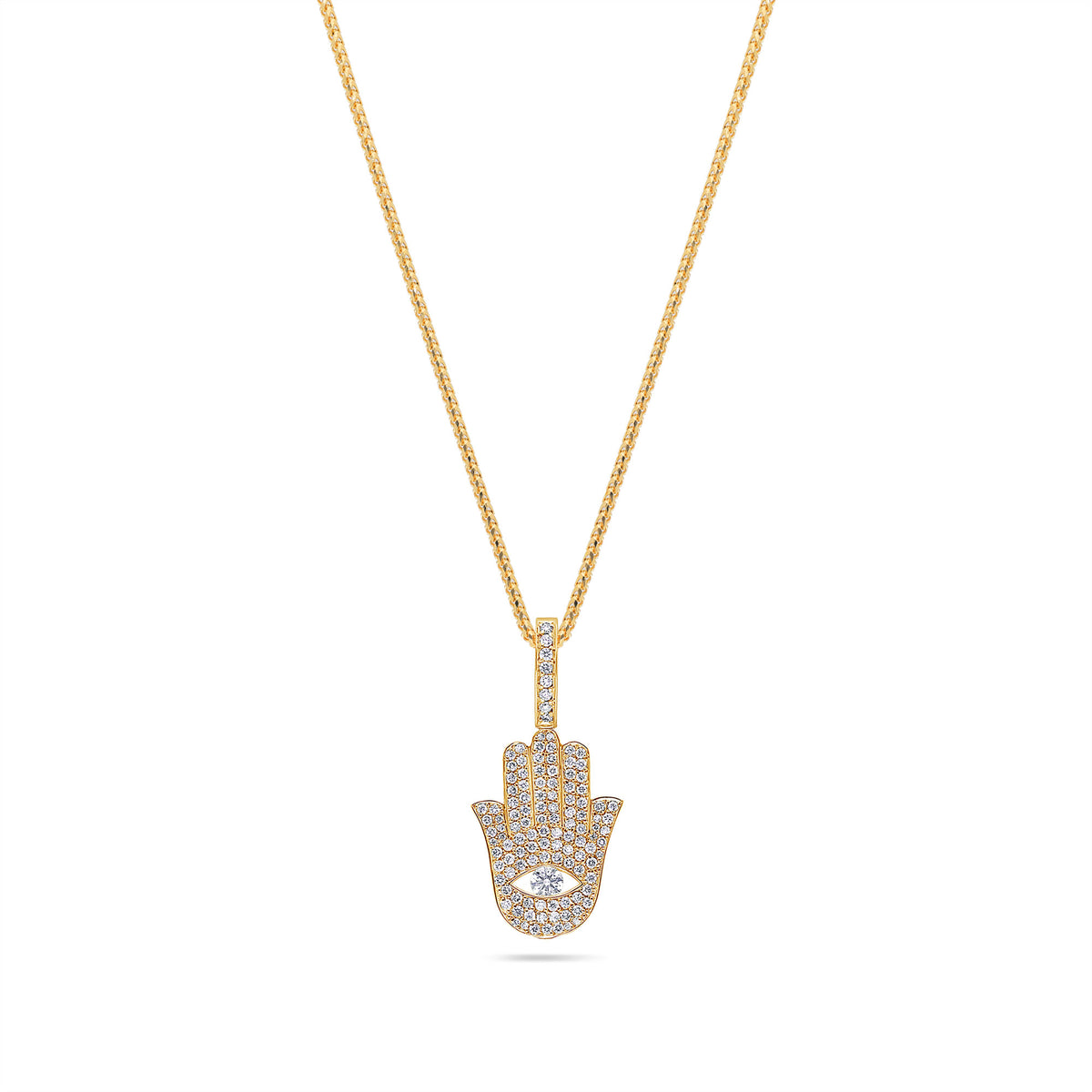 Micro Hamsa Piece (Protection, Fully Iced)