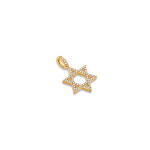 Micro Star of David Piece (Fully Iced)