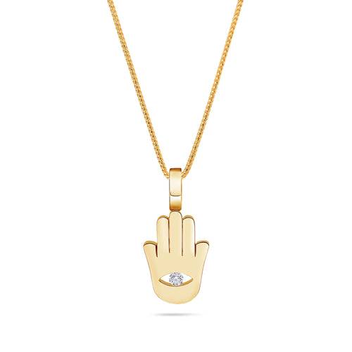 Milli Hamsa Piece (Protection, Diamond Eye)
