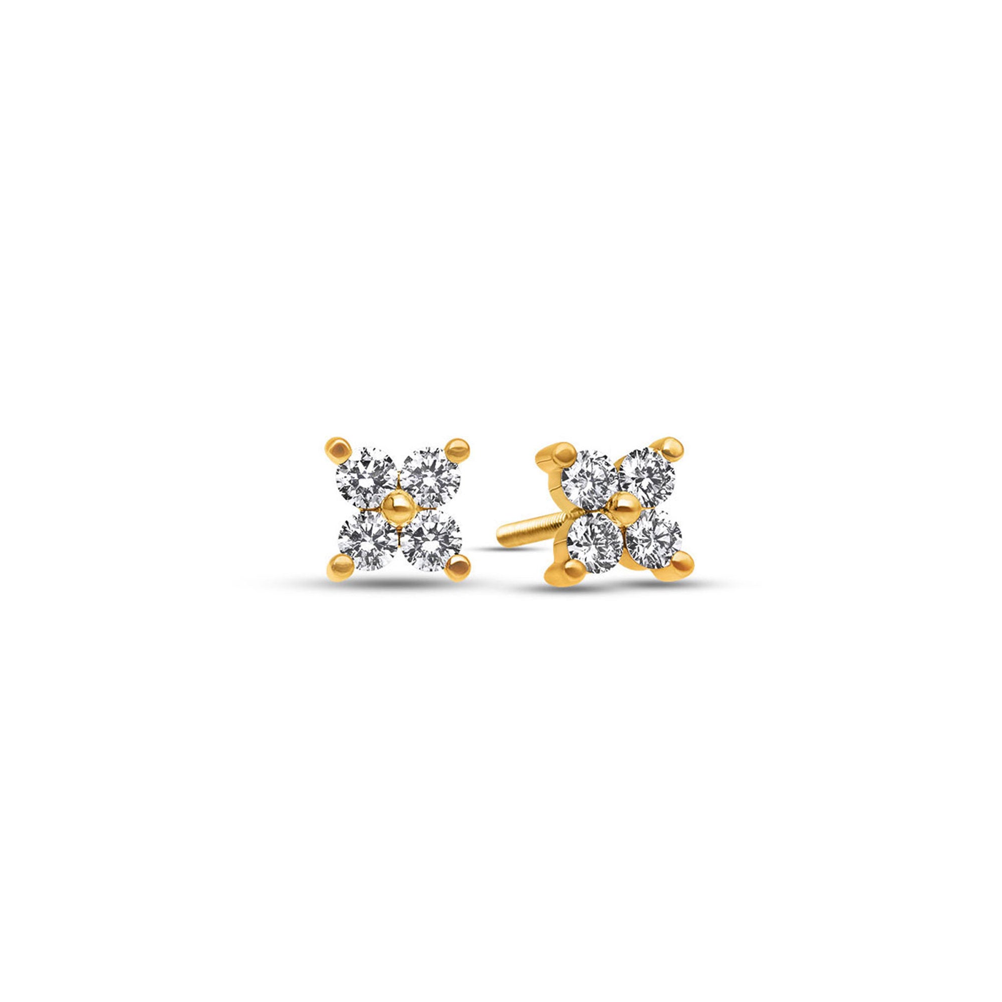 Nano Fortuna Diamond Cluster Earrings