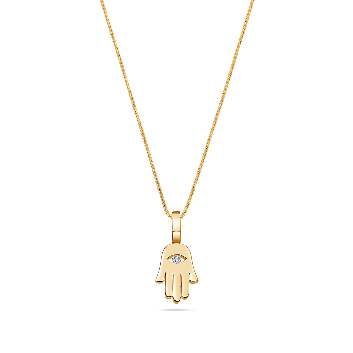Nano Hamsa Piece (Blessings, Diamond Eye)