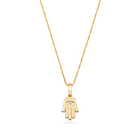Nano Hamsa Piece (Blessings, Diamond Eye)