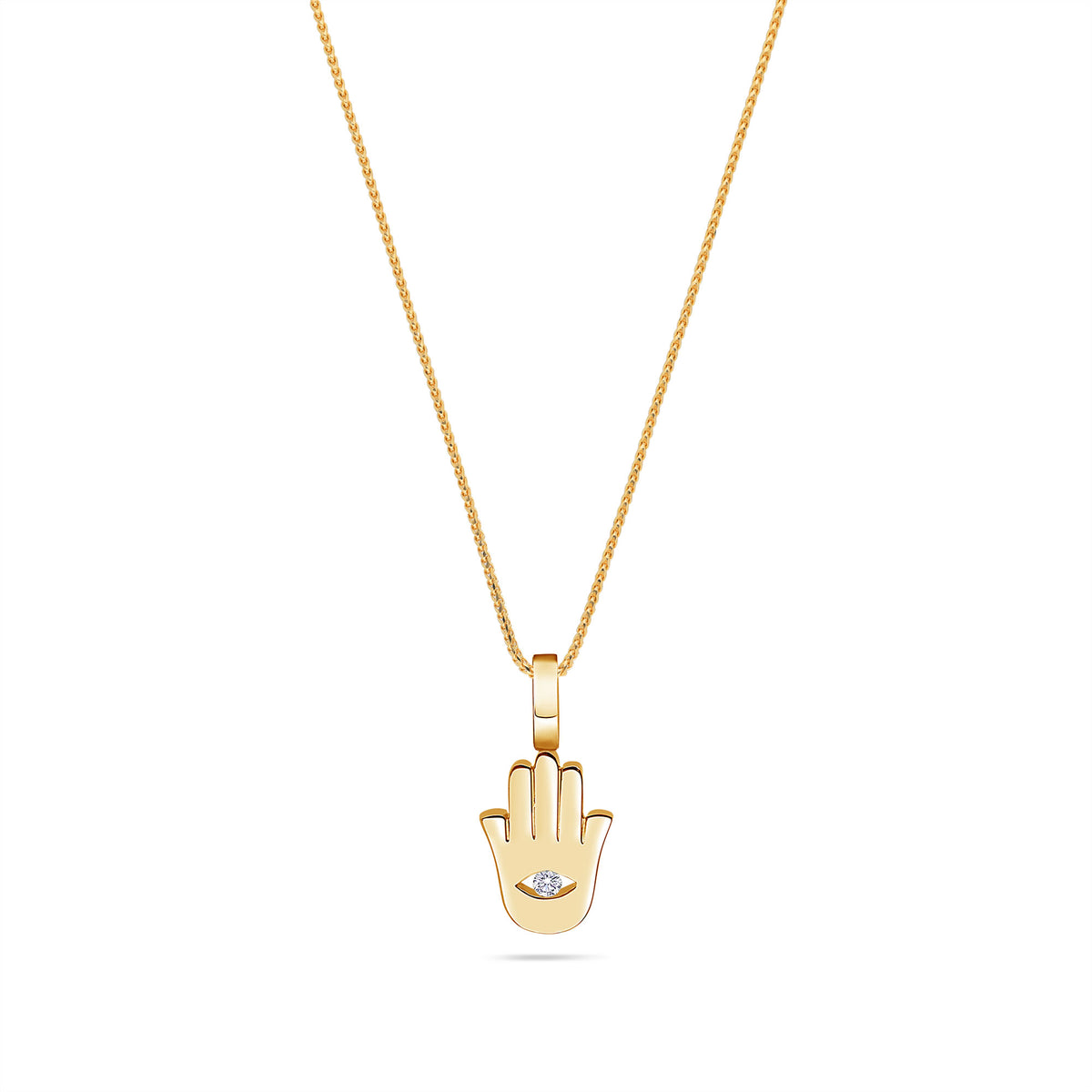Nano Hamsa Piece (Protection, Diamond Eye)