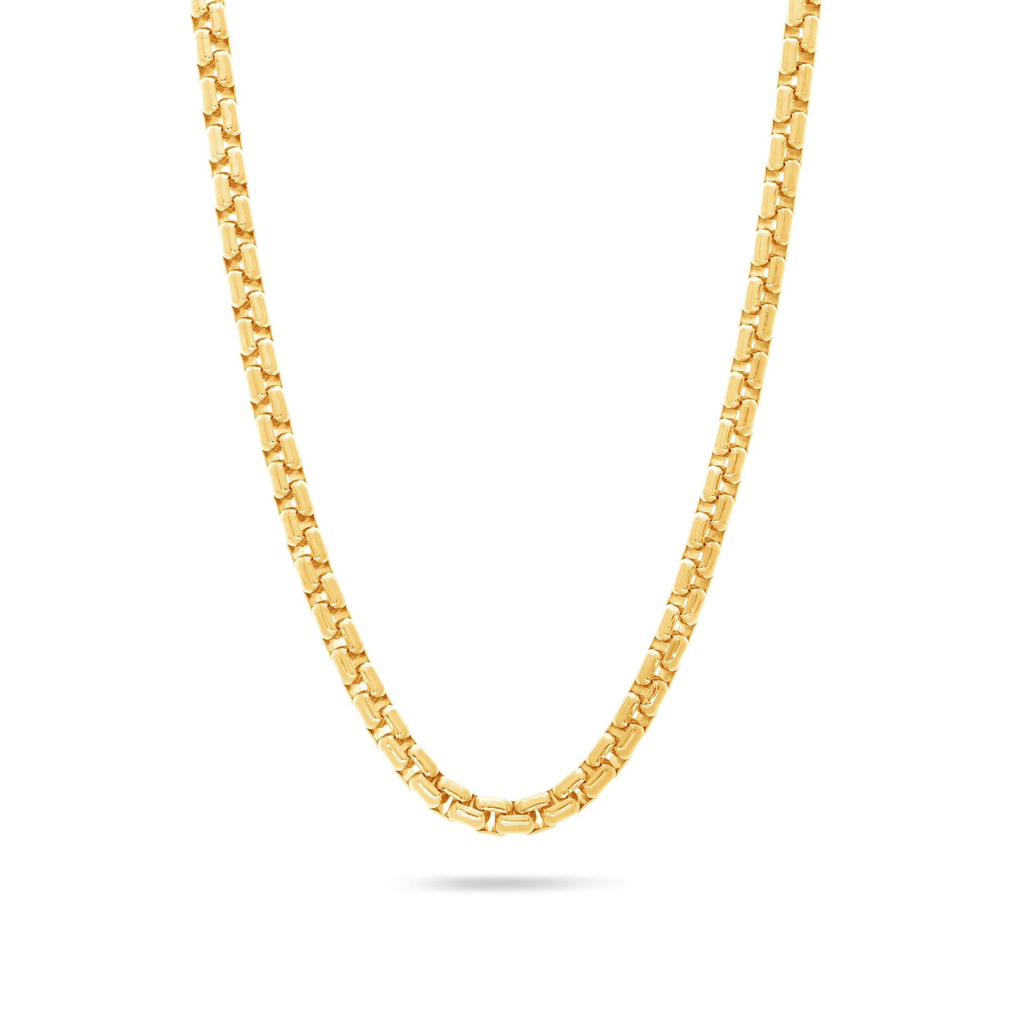 Gold Moon Link Chain (4mm)