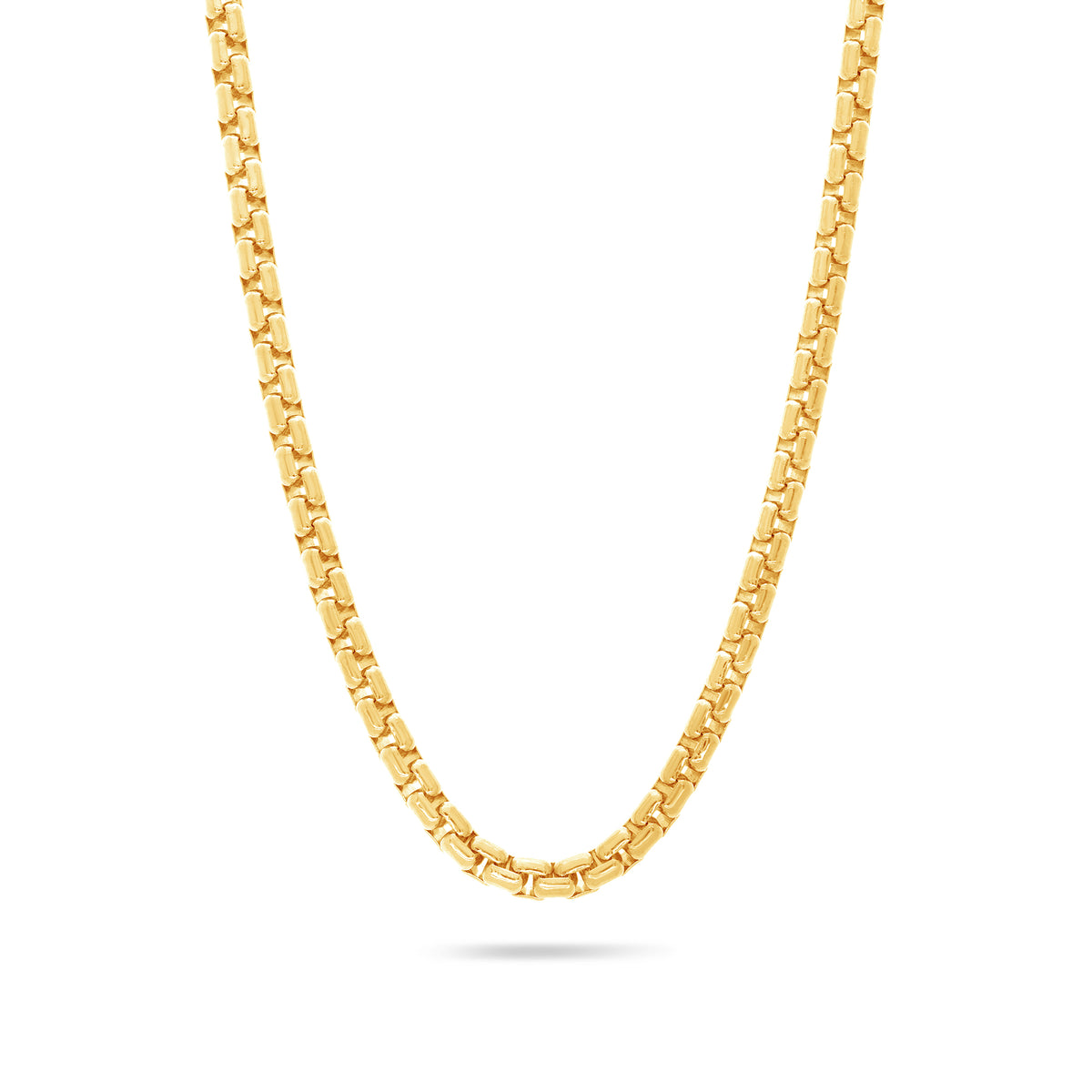Gold Moon Link Chain (4mm)