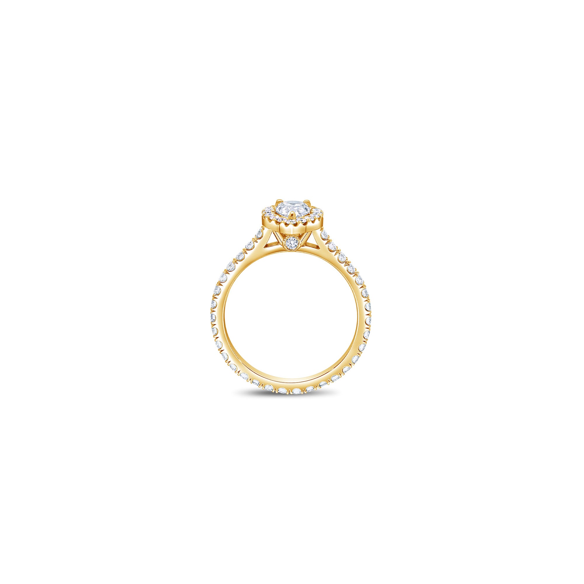 Elle Halo Engagement Ring (GIA Pear, 0.50ct)