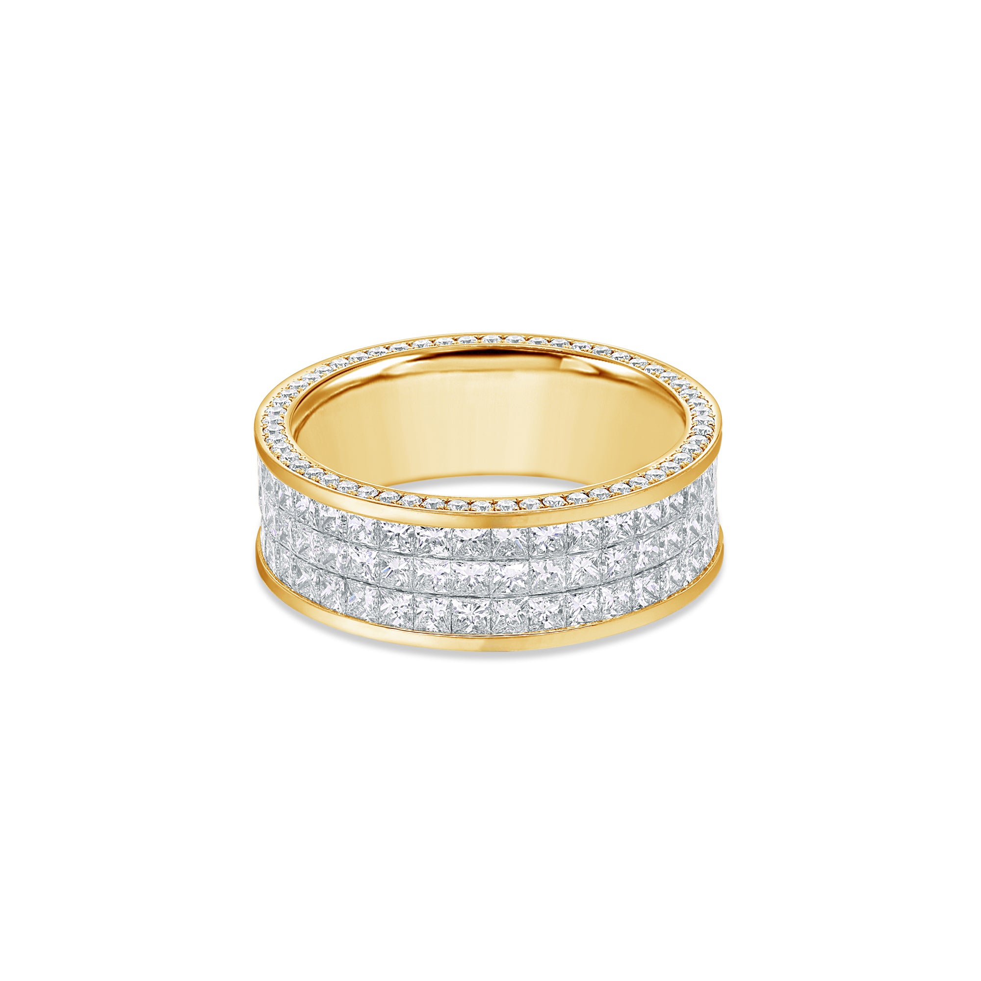 Sage Eternity Ring (3-Row)