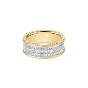 Sage Eternity Ring (3-Row)