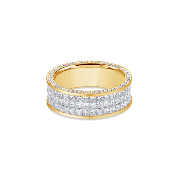 Sage Eternity Ring (3-Row)