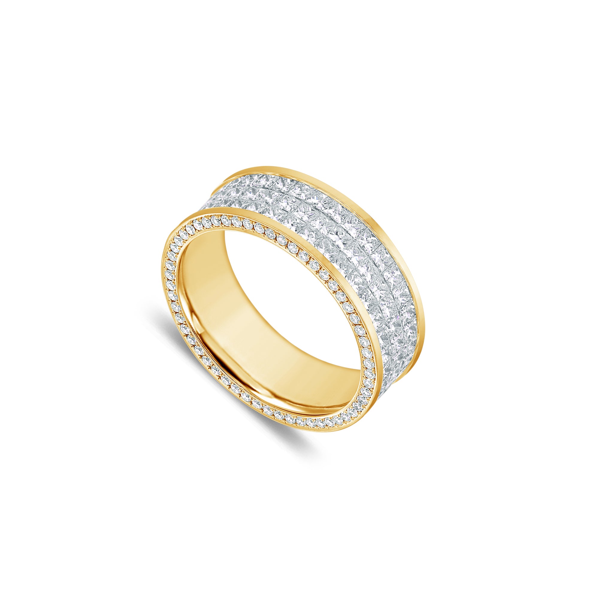 Sage Eternity Ring (3-Row)