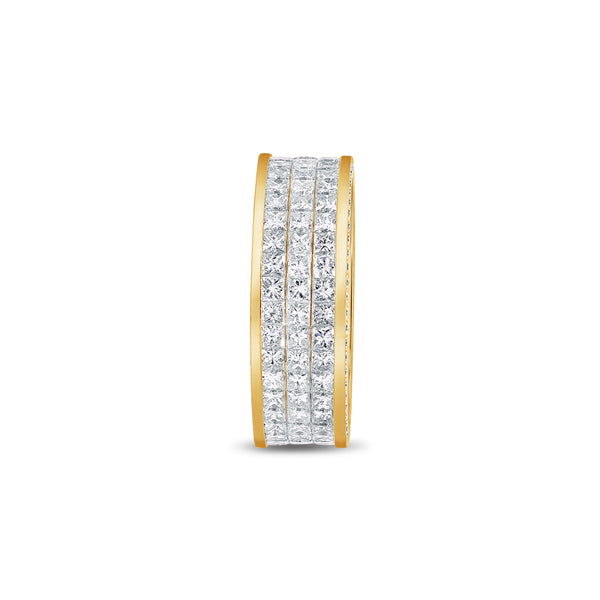 Sage Eternity Ring (3-Row)