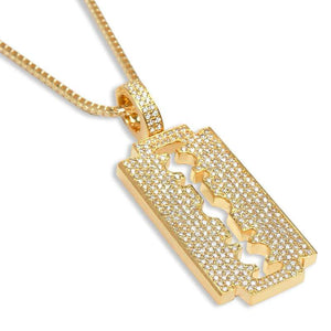Pendants - Baby Razor Piece (Fully Iced) - ifandco.com