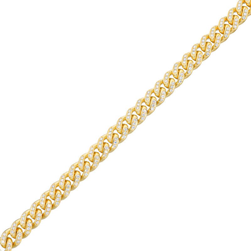 Bracelets - Diamond Cuban Link Bracelet (10mm, Bustdown) - ifandco.com