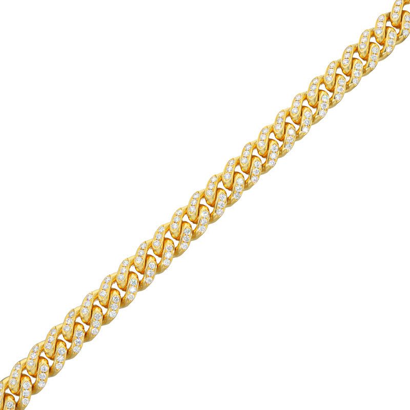Cuban link outlet gold diamond