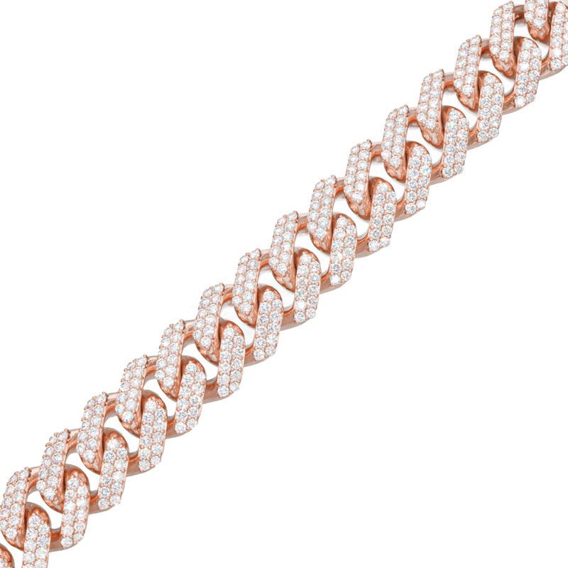 Bracelets - Diamond Cuban Link Bracelet (21mm) - ifandco.com