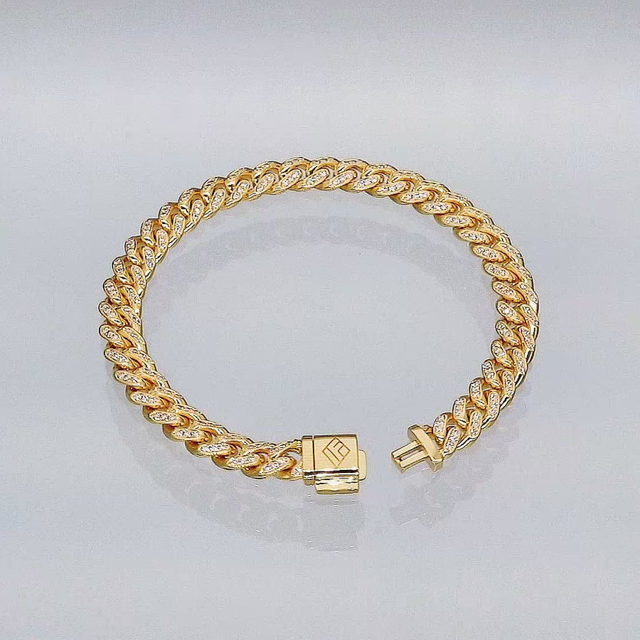 Diamond Cuban Link Bracelet (7mm)