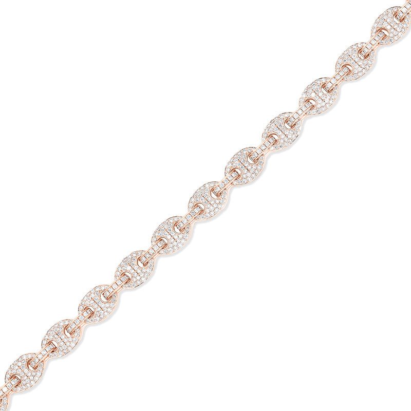 Bracelets - Diamond Ocean Link Bracelet (7mm) - ifandco.com