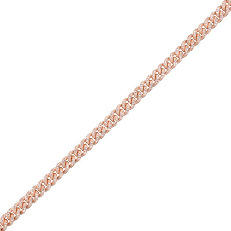 Bracelets - Diamond Cuban Link Bracelet (7mm) - ifandco.com