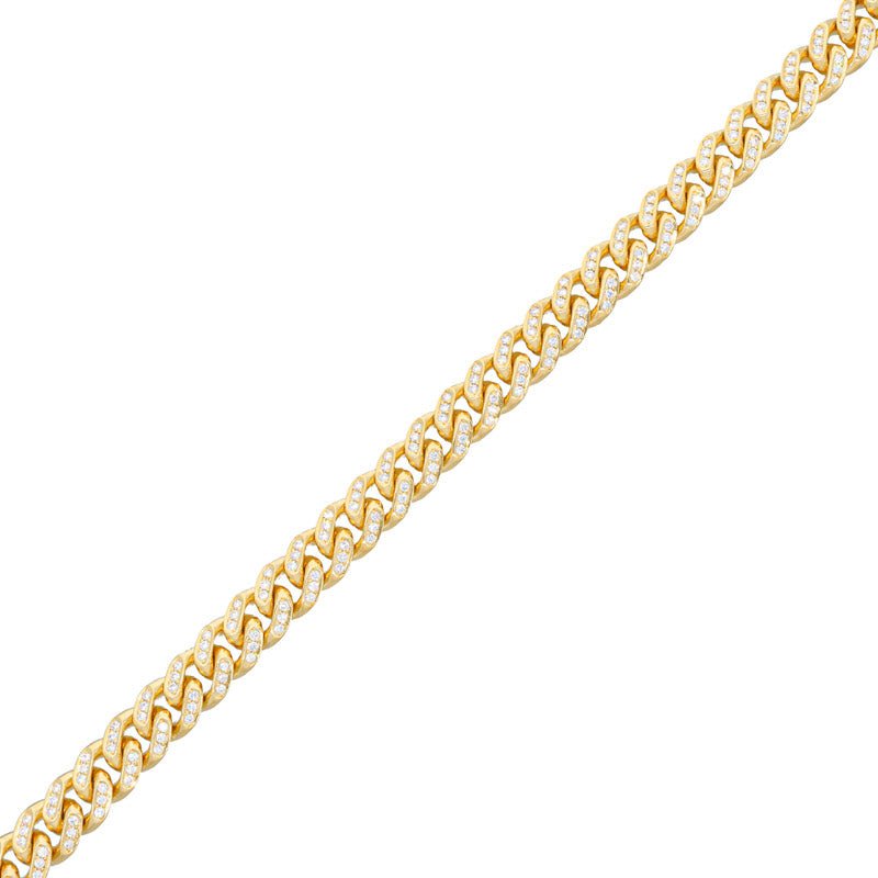 Bracelets - Diamond Cuban Link Bracelet (9mm) - ifandco.com