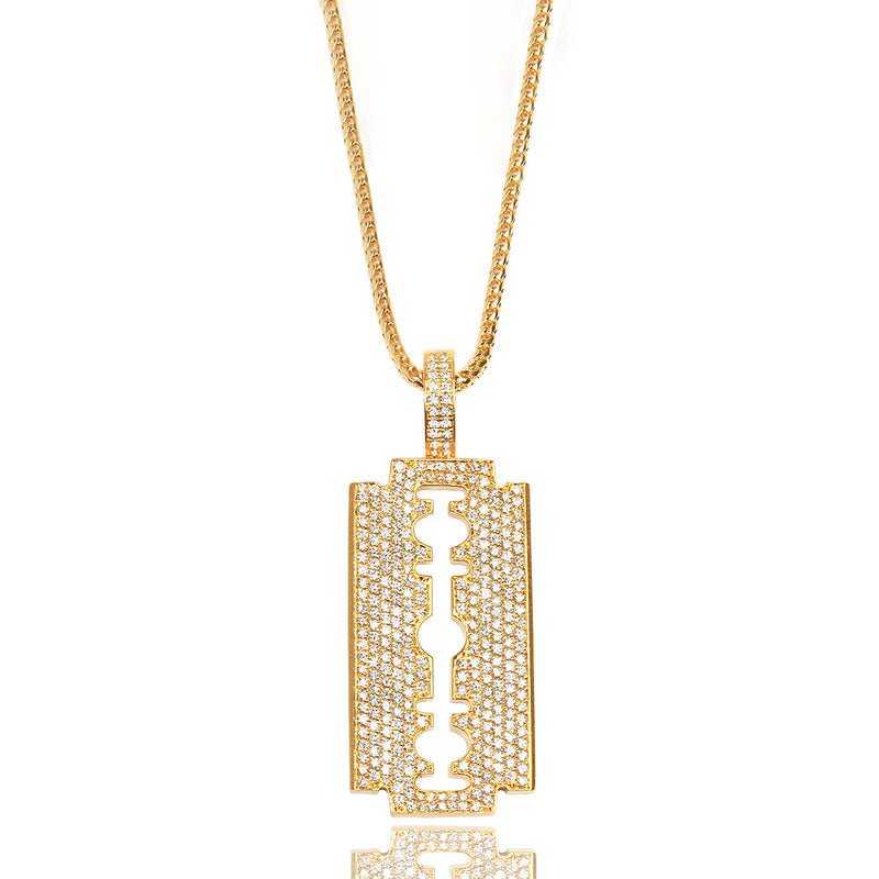 Pendants - Baby Razor Piece (Fully Iced) - ifandco.com