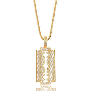 Pendants - Baby Razor Piece (Fully Iced) - ifandco.com