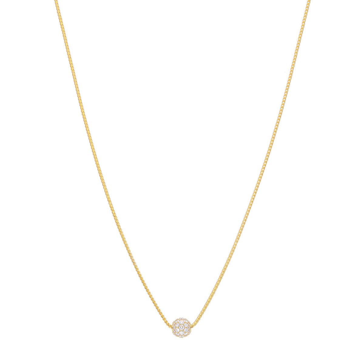  - Diamond Orb Necklace (7mm) - ifandco.com