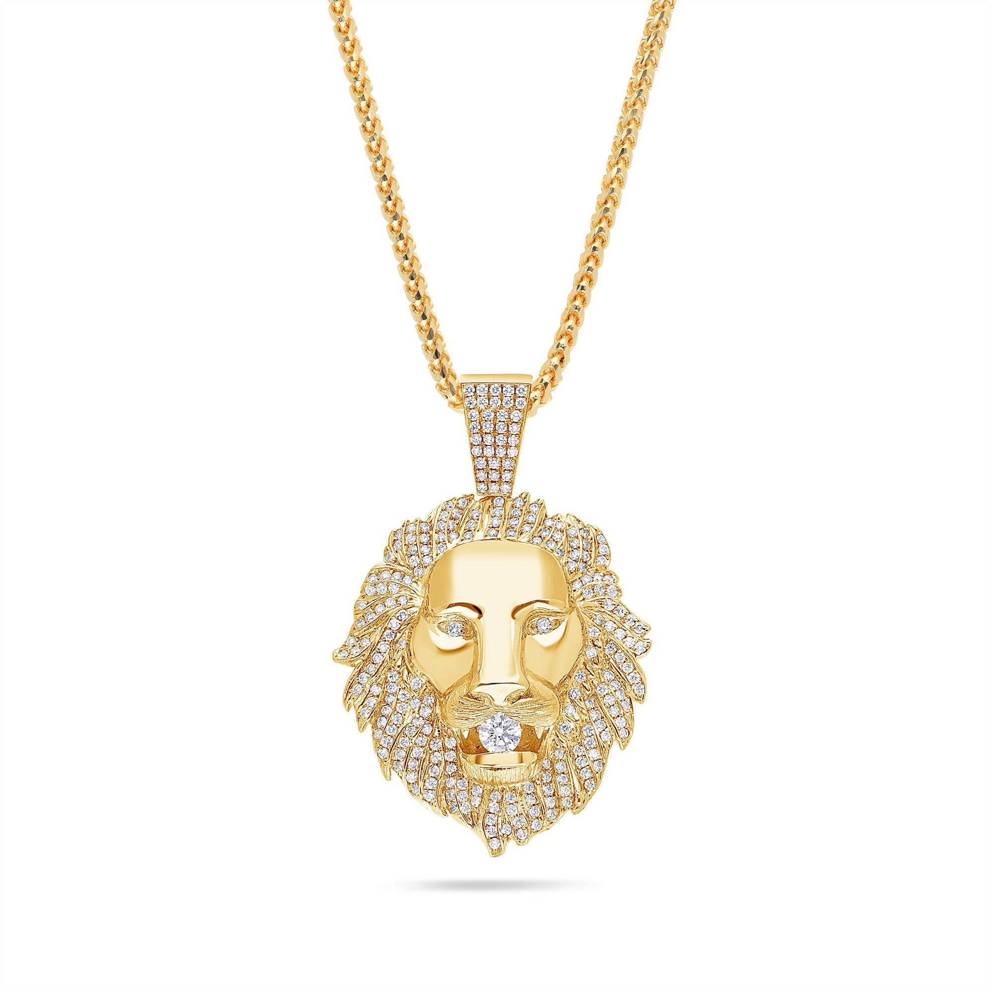 Pendants - Baby Lion Piece (Fully Iced) - ifandco.com