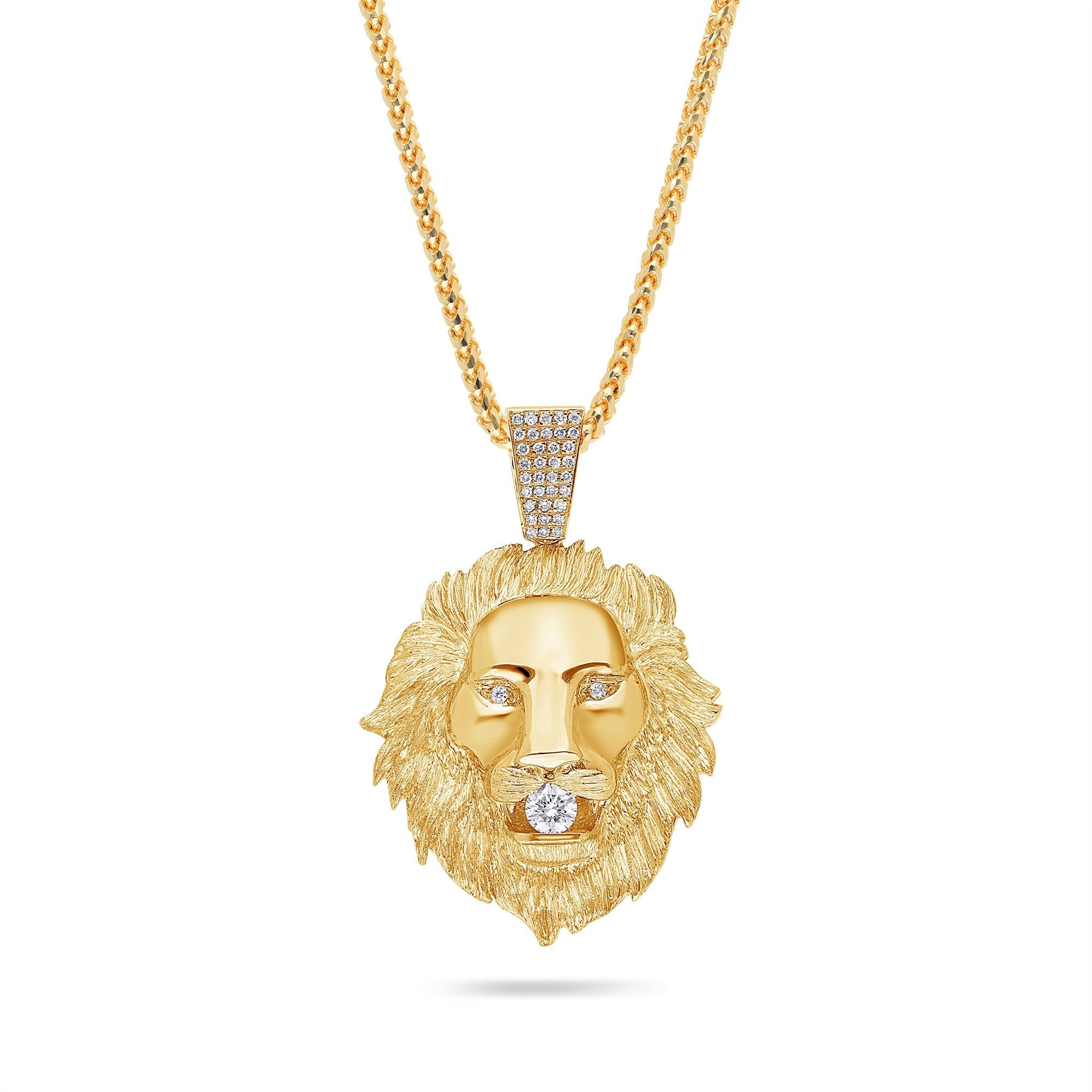 Pendants - Baby Lion Piece (Partially Iced) - ifandco.com