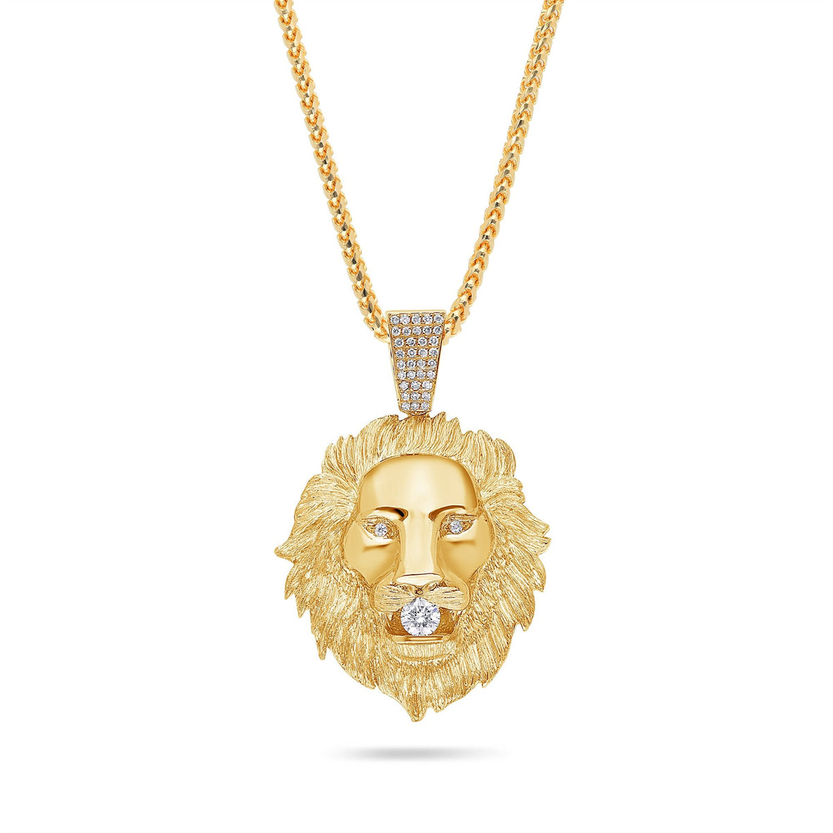 Pendants - Baby Lion Piece (Partially Iced) - ifandco.com