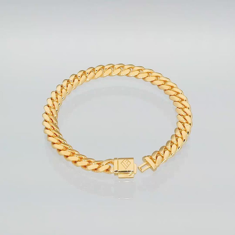 Gold Cuban Link Bracelet (7mm)