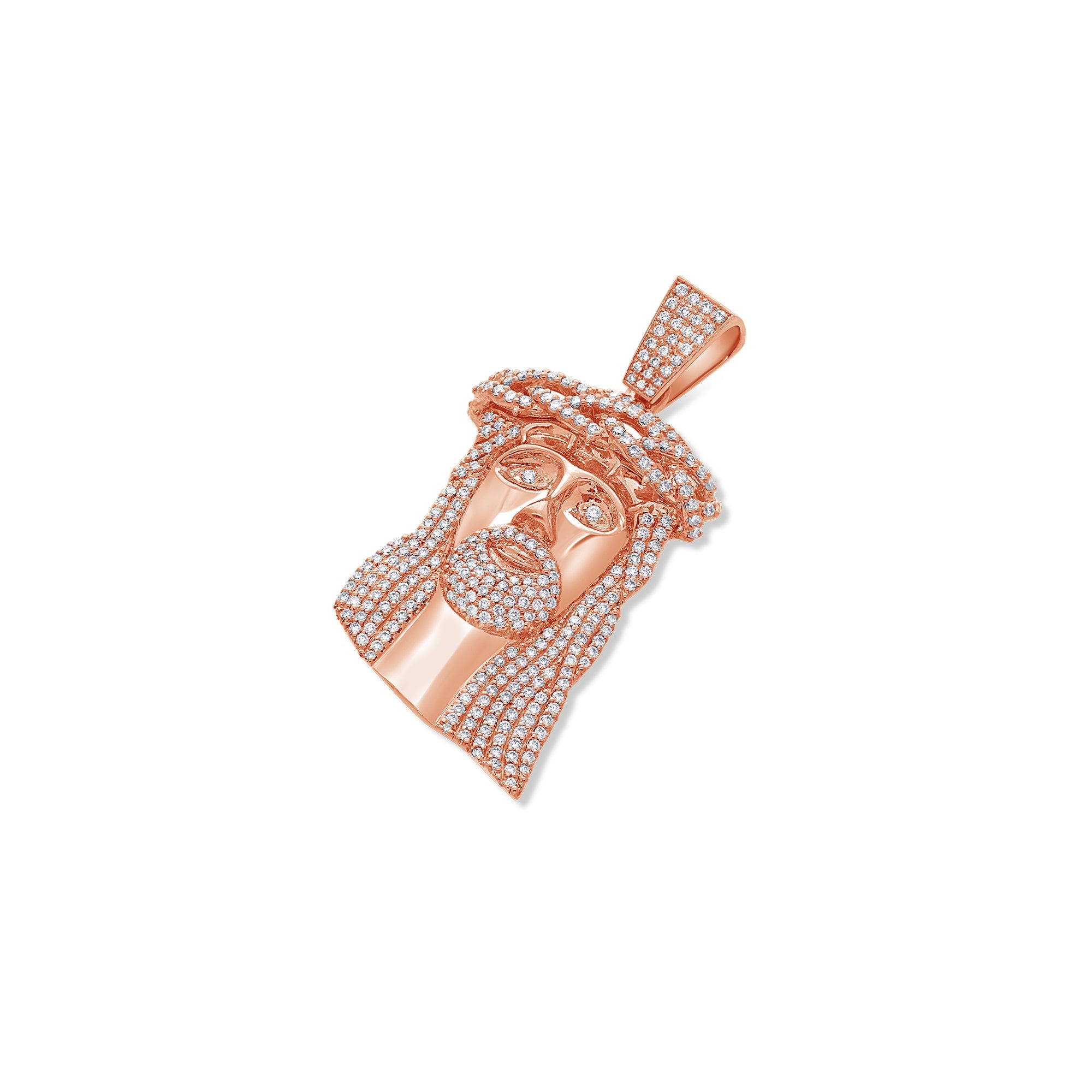 Baby Jesus Piece (Fully Iced) (14K ROSE GOLD) - IF & Co. Custom Jewelers
