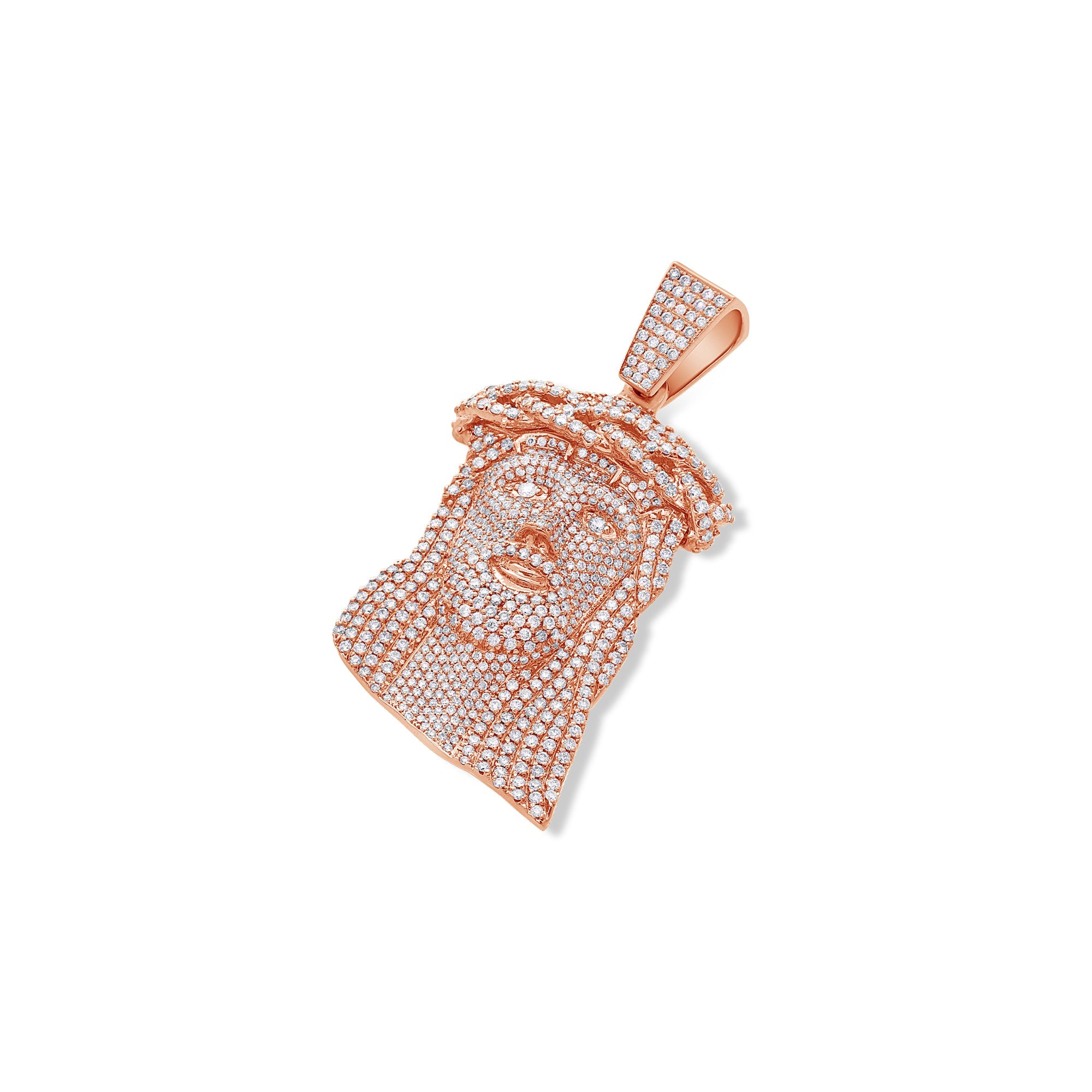 Baby Jesus Piece (Total Bustdown) (14K ROSE GOLD) - IF & Co. Custom Jewelers