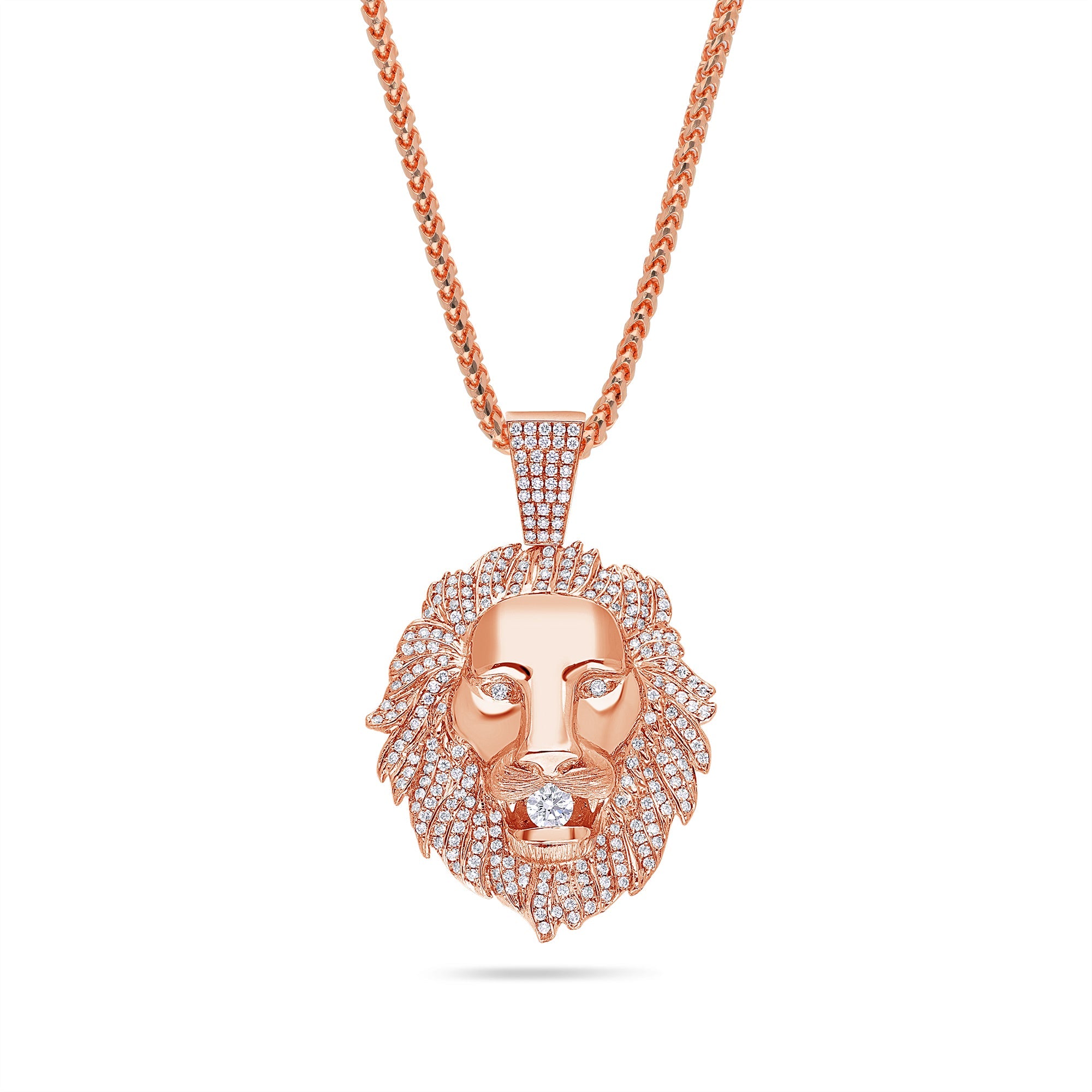 Baby Lion Piece (Fully Iced) (14K YELLOW GOLD) - IF & Co. Custom Jewelers