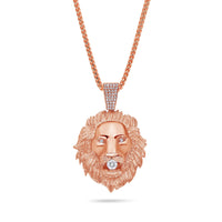 Baby Lion Piece (Partially Iced) (14K YELLOW GOLD) - IF & Co. Custom Jewelers