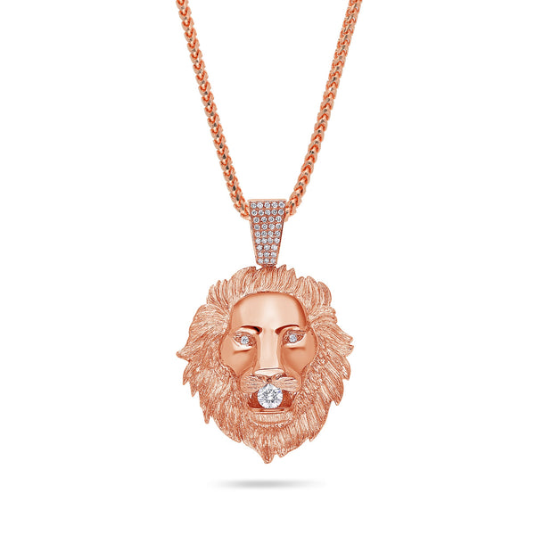 Baby Lion Piece (Partially Iced) (14K YELLOW GOLD) - IF & Co. Custom Jewelers