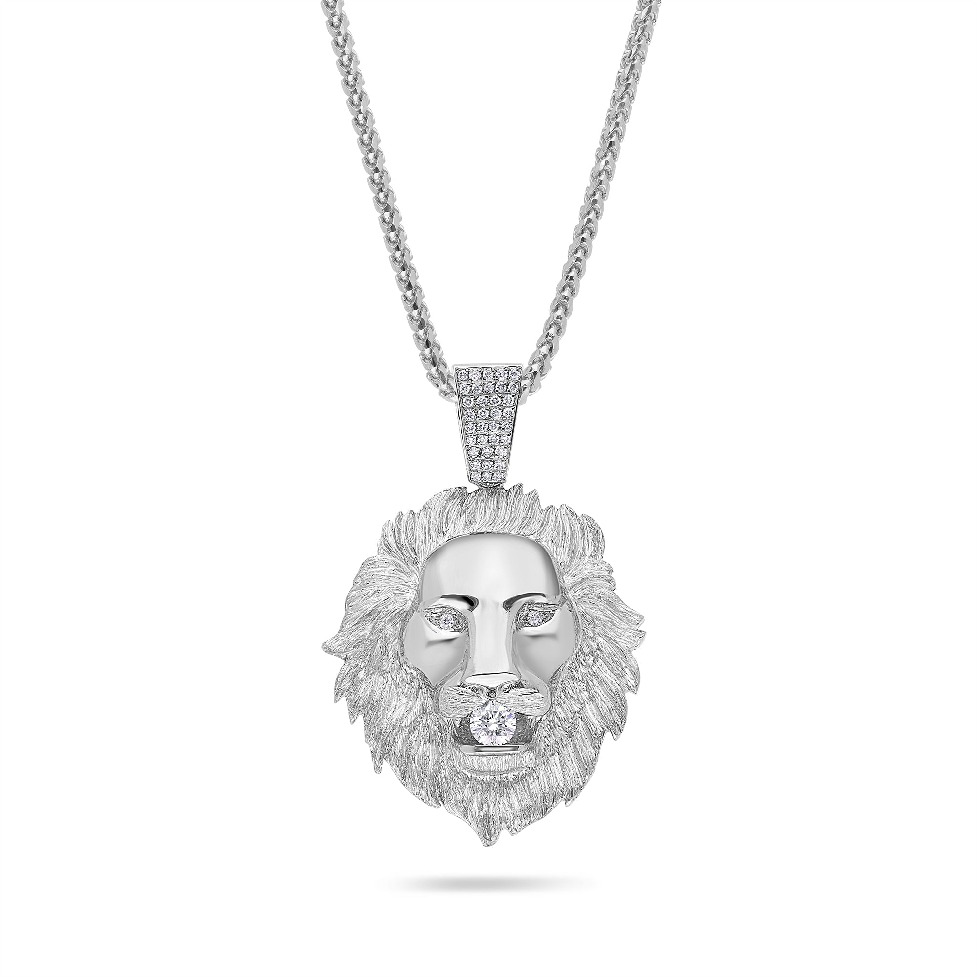 Baby Lion Piece (Partially Iced) (14K YELLOW GOLD) - IF & Co. Custom Jewelers