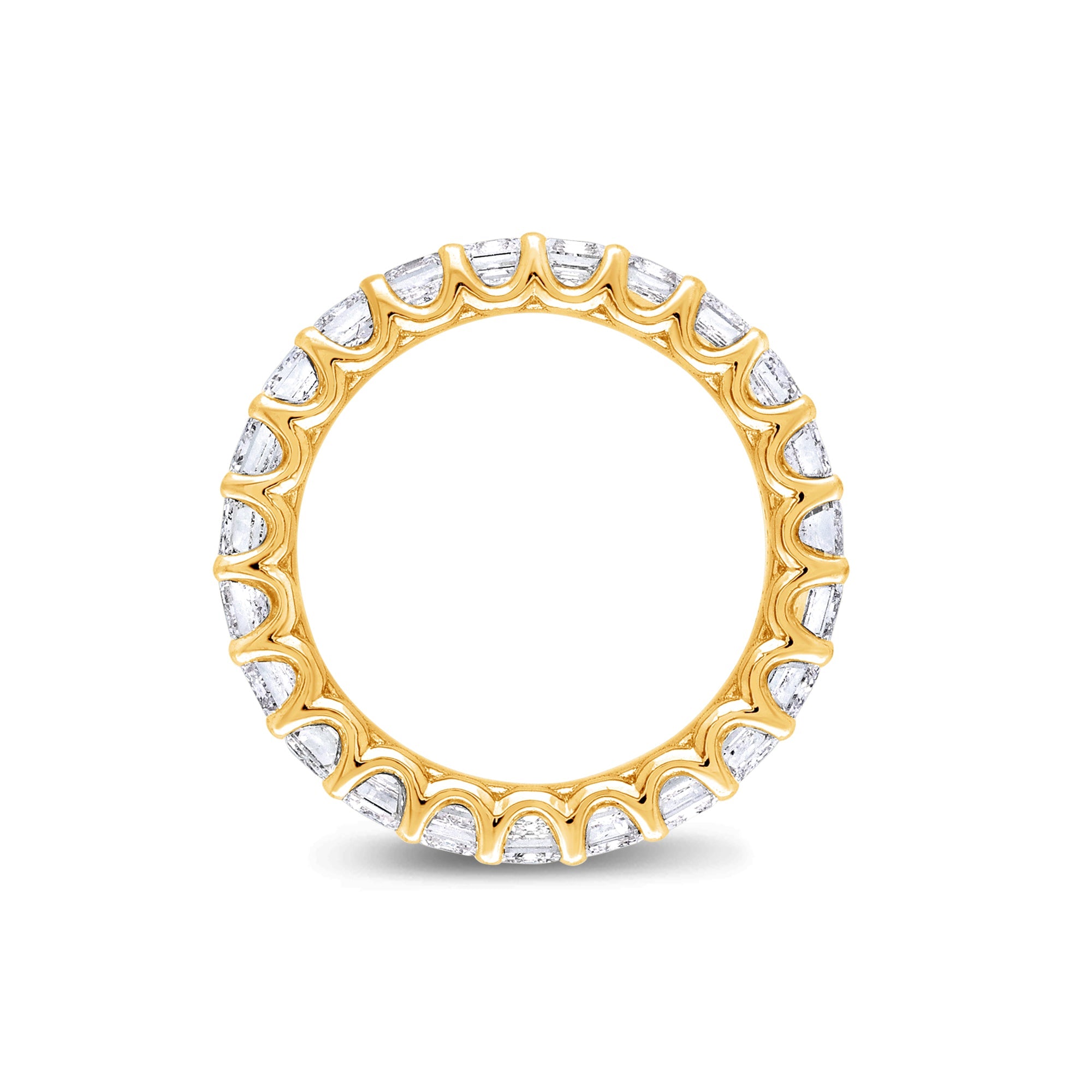 Céleste Eternity Ring (Emerald) (18K YELLOW GOLD) - IF & Co. Custom Jewelers