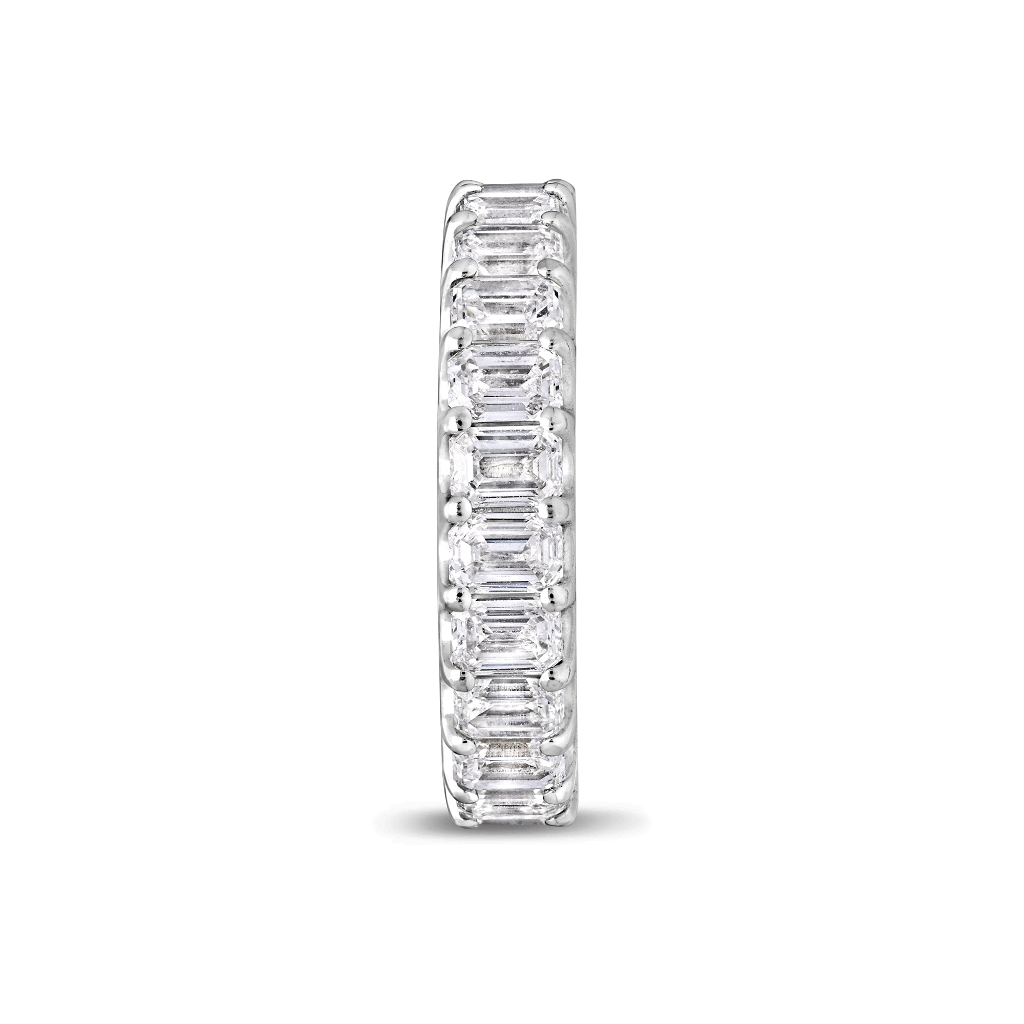 Céleste Eternity Ring (Emerald) (18K WHITE GOLD) - IF & Co. Custom Jewelers